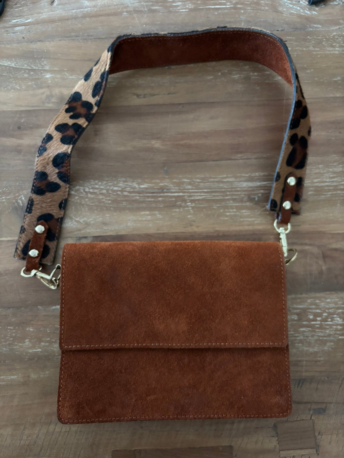 Tas, Bruin / Panter, Ophalen of Verzenden, Nieuw, Bruin, Leer