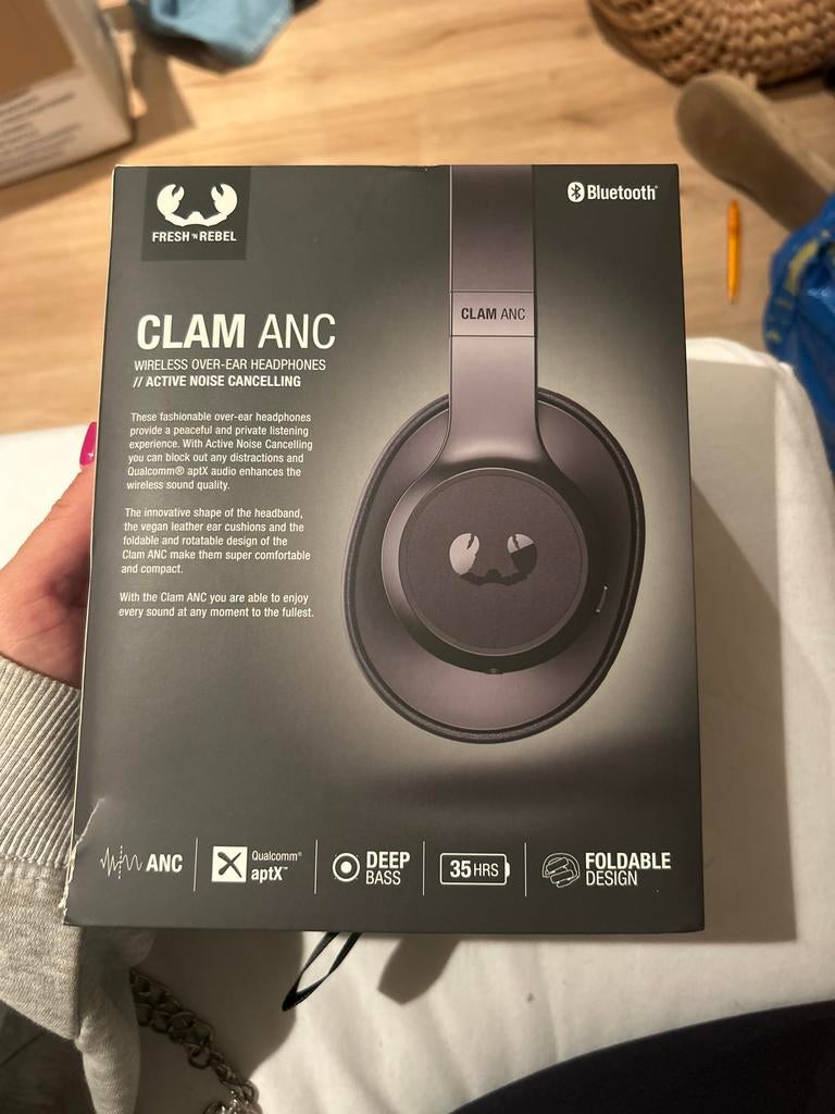 Fresh 'n Rebel Clam ANC Wireless Over-Ear Koptelefoon, Overige merken, Nieuw, Ophalen of Verzenden, Over oor (circumaural)