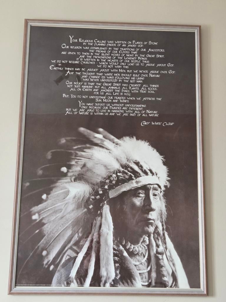 Wissellijst indiaan, Huis en Inrichting, Woonaccessoires | Lijsten, Ophalen, Hout, 75 cm of meer