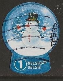Belgie 88, sneeuwbol sneeuwpop voor GWD52, Verzenden, Gestempeld