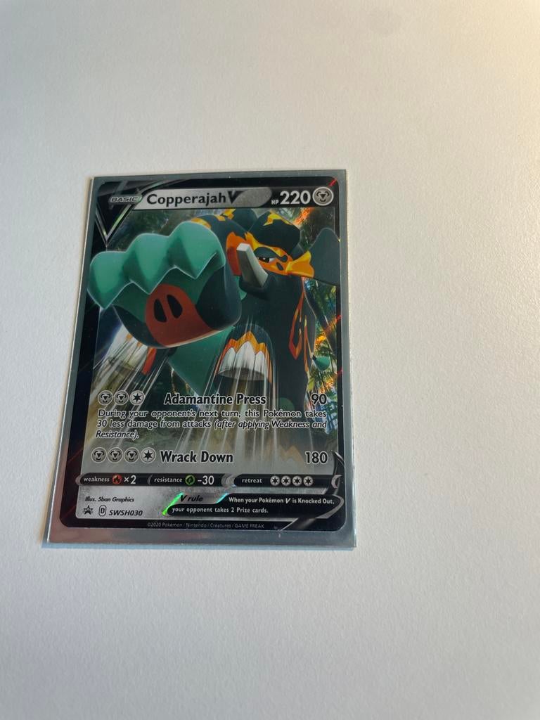 Copperajah V Pokémon kaart, Verzenden, Gebruikt, Losse kaart, Foil