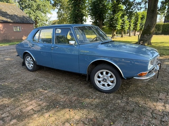 Saab 99 - 1971 Origineel en roestvrij- 69000km, Auto's, Voorwielaandrijving, Stof, 4 cilinders, Blauw