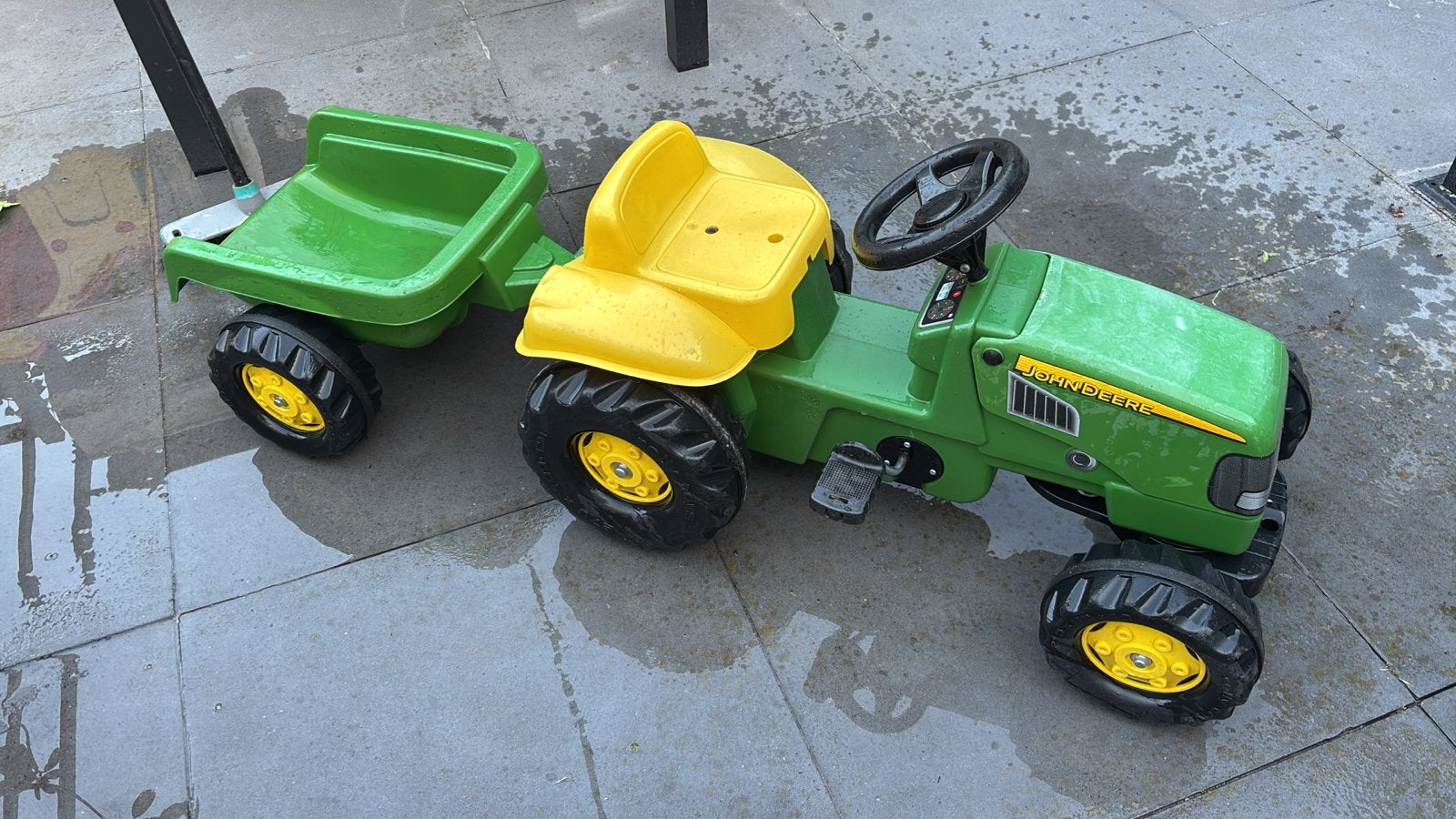 John Deere traptractor met aanhanger - gebruikt, Ophalen, Gebruikt
