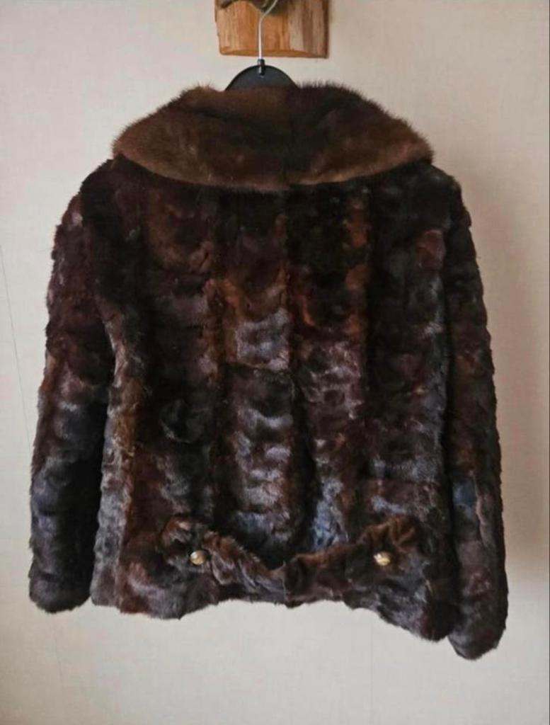 Originele Franse Bontjas (XS), Kleding | Dames, Ophalen of Verzenden, Gedragen, Maat 34 (XS) of kleiner, Bruin