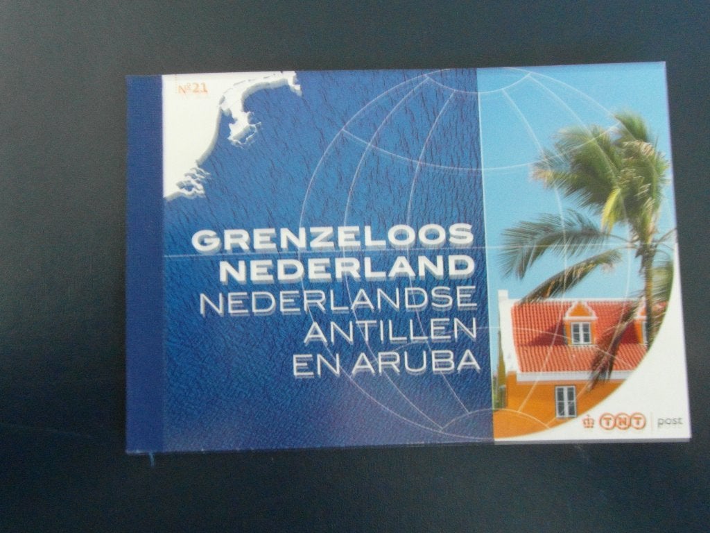 PR21 Prestigeboekje Grenzeloos Ned-Ned. Antillen Postfris, Postzegels en Munten, Postzegels | Nederland, Ophalen of Verzenden
