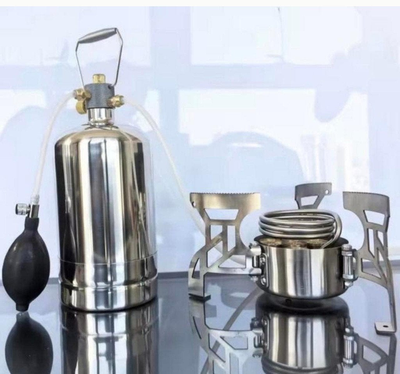RVS Alcohol Spiritus Brander Noodpakket of Vakantie Nieuw!, Ophalen of Verzenden, Nieuw