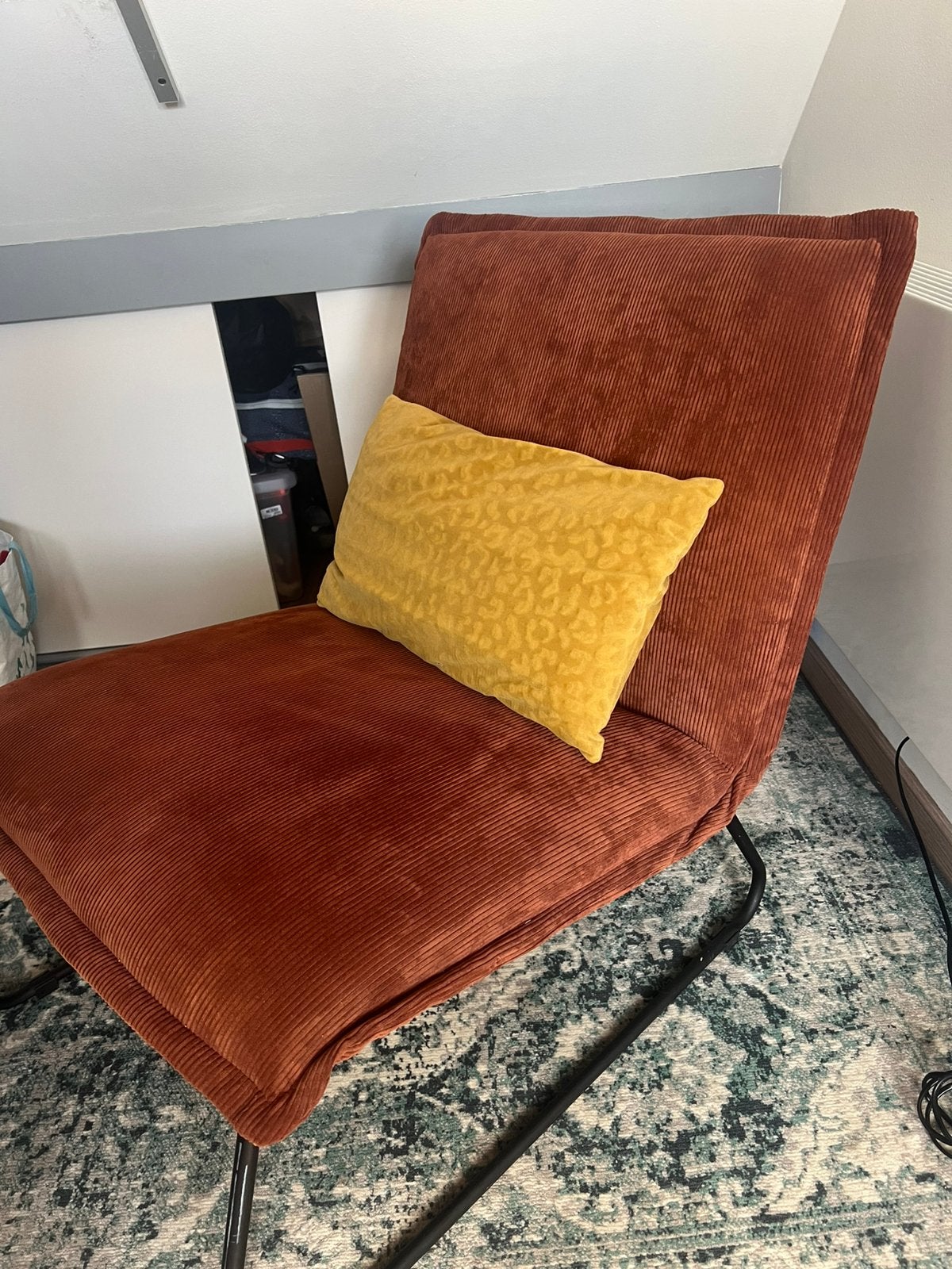 Fauteuil ribstof, Ophalen, Eenpersoons, Minder dan 75 cm, Zo goed als nieuw