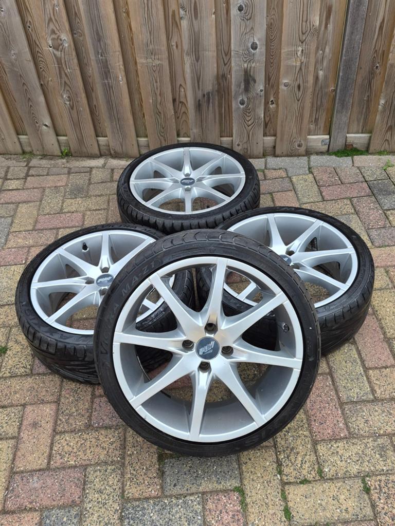 4x100 17 inch  Velgenset, Gebruikt, Banden en Velgen, 17 inch, Personenwagen