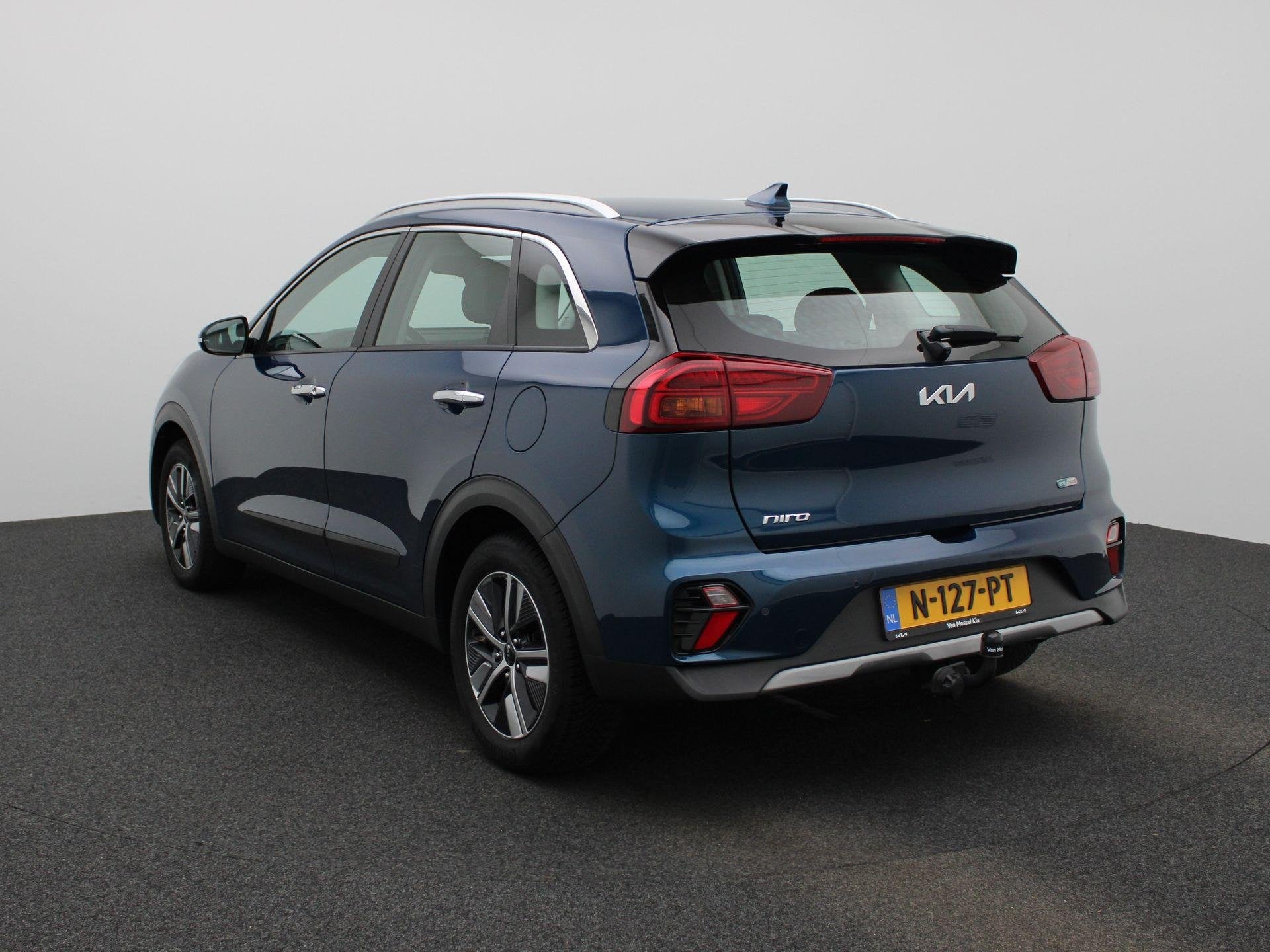 Kia Niro 1.6 GDi Hybrid DynamicLine | 100% SOH | Trekhaak |, Auto's, 12 maanden, Gebruikt, Blauw, Origineel Nederlands