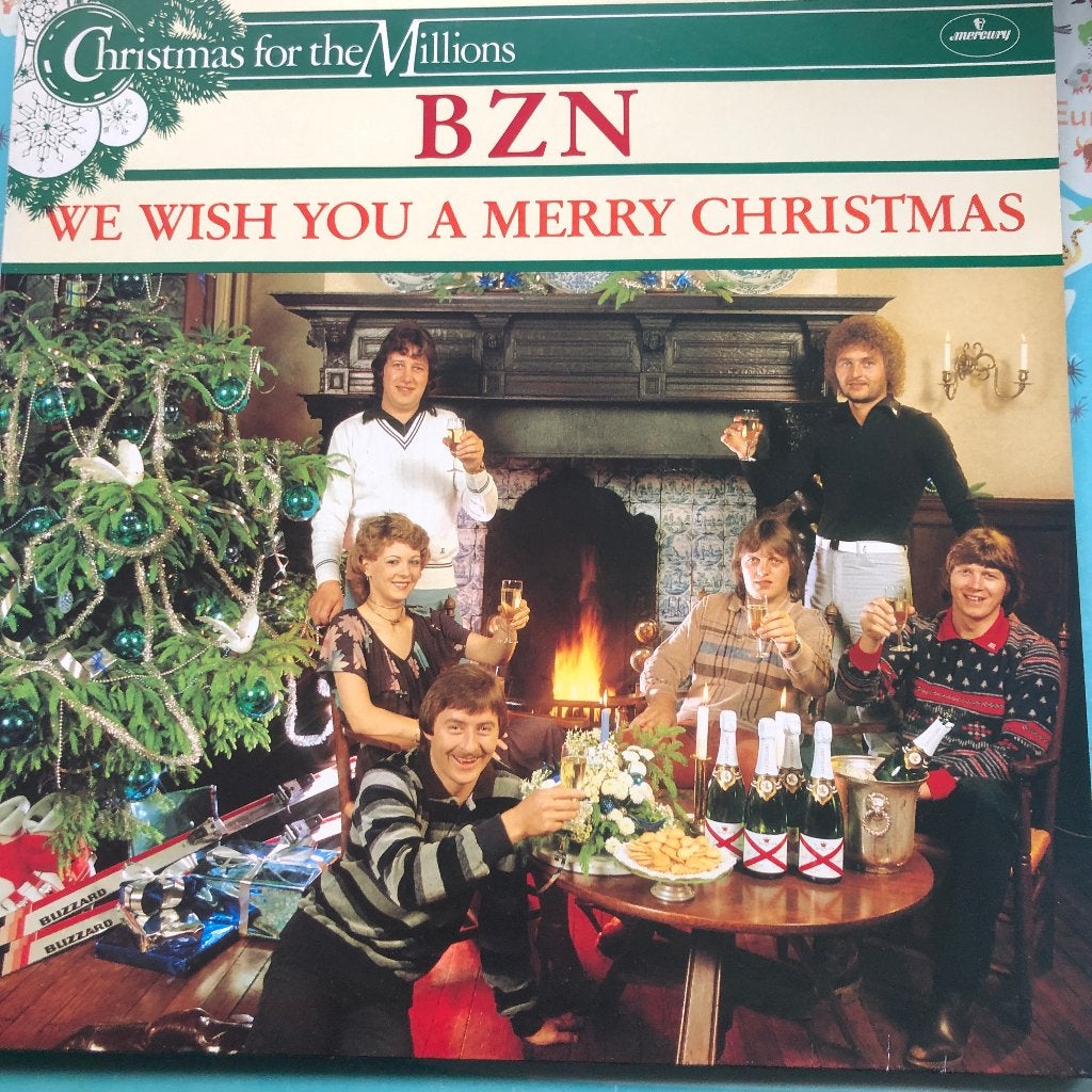 BZN Kerst LP, 1981, We Wish You A Merry Christmas, Cd's en Dvd's, Ophalen of Verzenden, 1980 - 1989, Gebruikt, 12 inch
