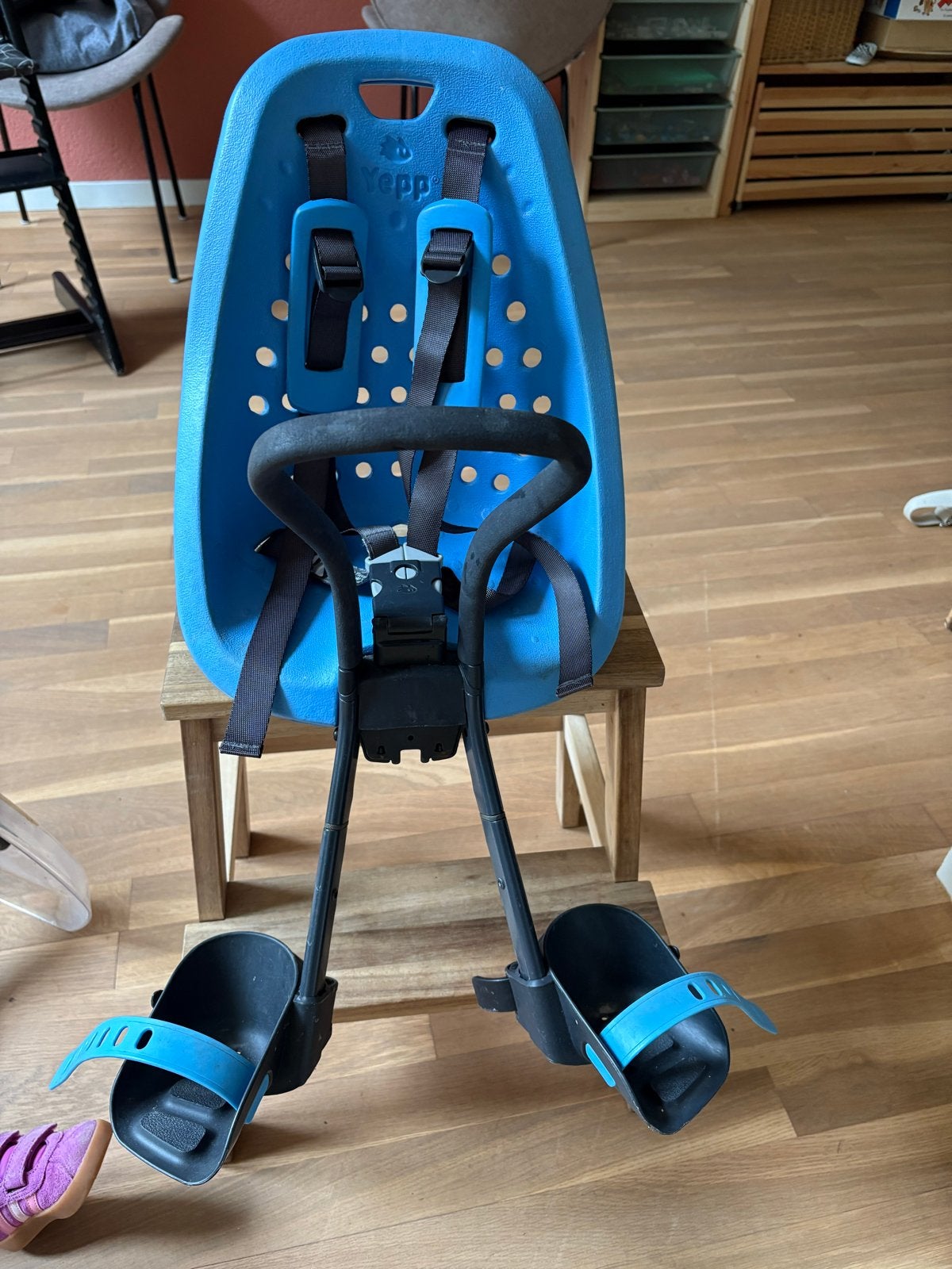 Yepp voorzitje, Fietsen en Brommers, Fietsaccessoires | Fietsstoeltjes, Ophalen, Voorzitje, 0 t/m 13 kg, Gebruikt