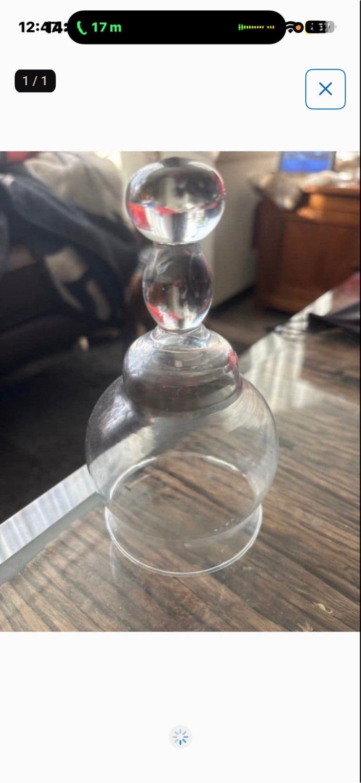 Glazen decoratieve bol met voet, Ophalen of Verzenden