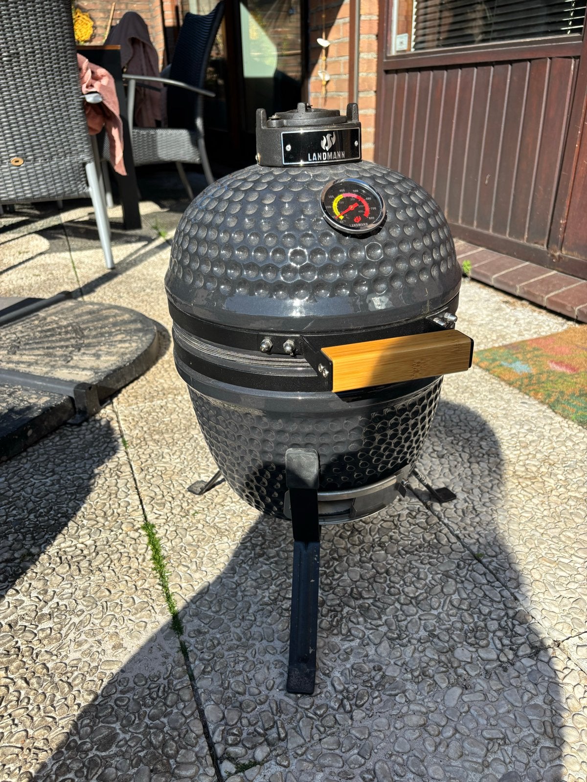 Landmann Kamado 13 inch - Zo goed als nieuw, Tuin en Terras, Houtskoolbarbecues, Ophalen, Zo goed als nieuw