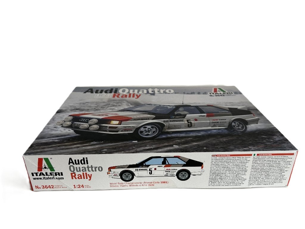 Italeri Audi Quattro Rally ITA-3642 1/24 nieuw, Verzenden, Groter dan 1:32, Nieuw, Italeri