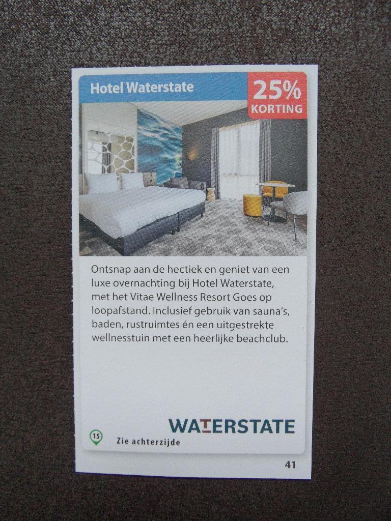 Hotel Waterstate kortingsbon, Twee personen, Kortingsbon, Arrangement, Spa of Sauna