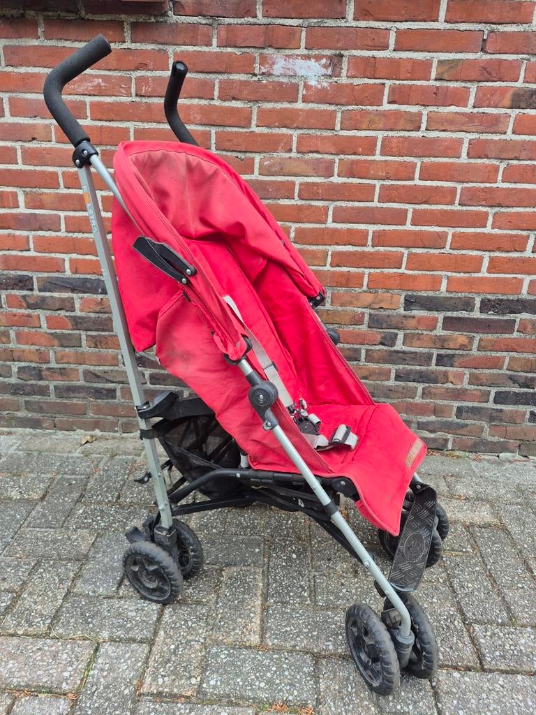 Rode buggy, Kinderen en Baby's, Buggy's, Ophalen, Gebruikt, Overige merken, Verstelbare rugleuning