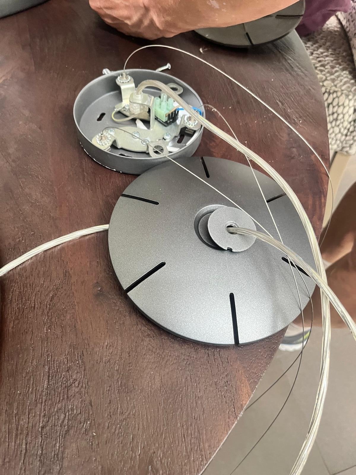 Moderne hanglamp - Donkergrijs/antraciet Artemide, Huis en Inrichting, Lampen | Hanglampen, Ophalen, Gebruikt, Metaal, E27 (groot)