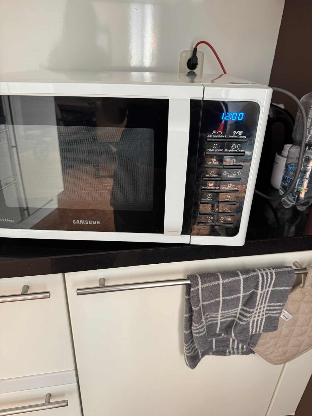 Samsung Combimagnetron - Wit, Combimagnetron, Gebruikt, Grill, Ophalen of Verzenden