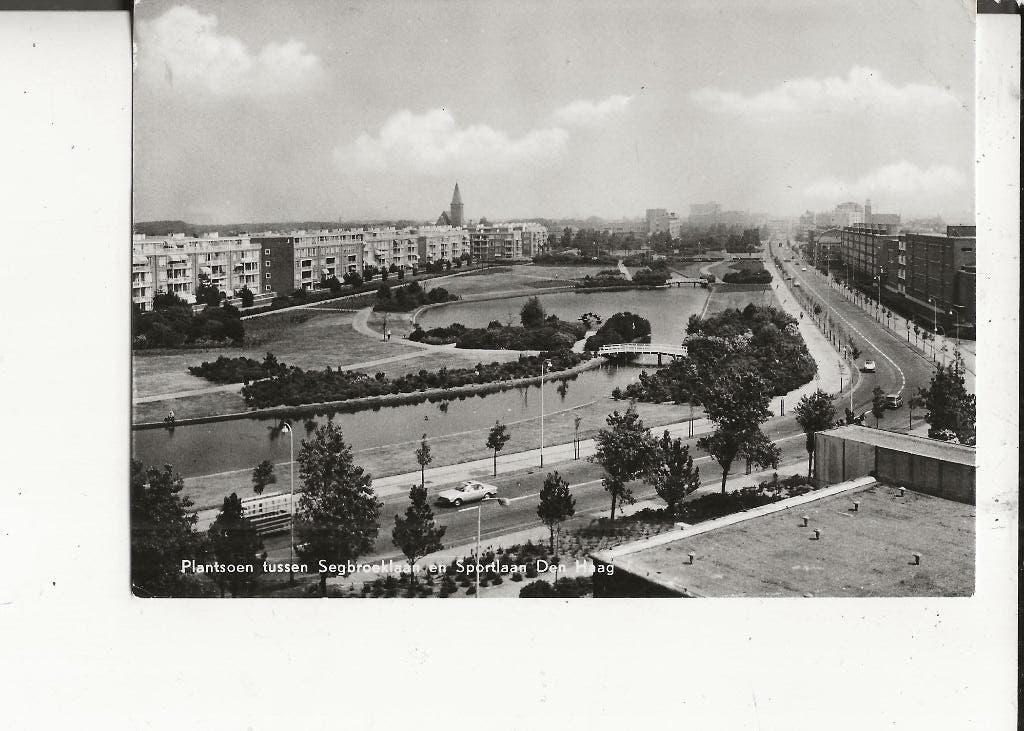 Den Haag Segbroeklaan-Sportlaan Panorama 9 oct 1971, Ophalen of Verzenden, 1960 tot 1980, Gelopen, Zuid-Holland