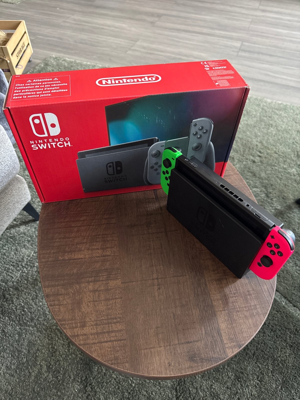 Nintendo Switch Original (defecte stroomkabel), Spelcomputers en Games, Ophalen of Verzenden, Gebruikt, Met 2 controllers, Switch Original