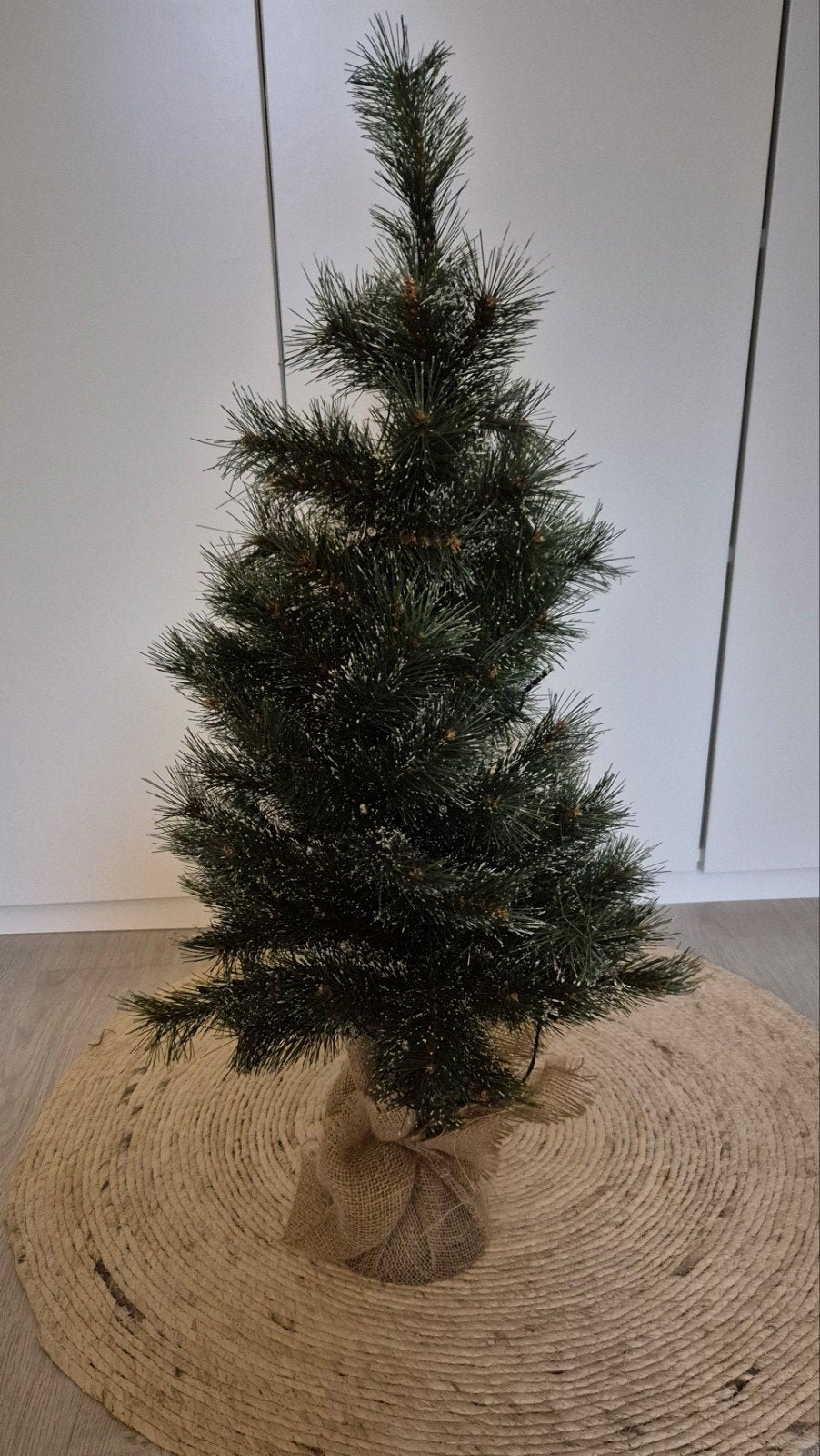 Kunstkerstboom met ledverlichting 90cm hoog, Ophalen, Zo goed als nieuw