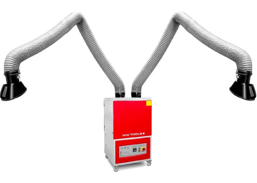 Mobiele lasafzuiging 2600m³/u 2.2kW 3x400V 2 armen MW Tools