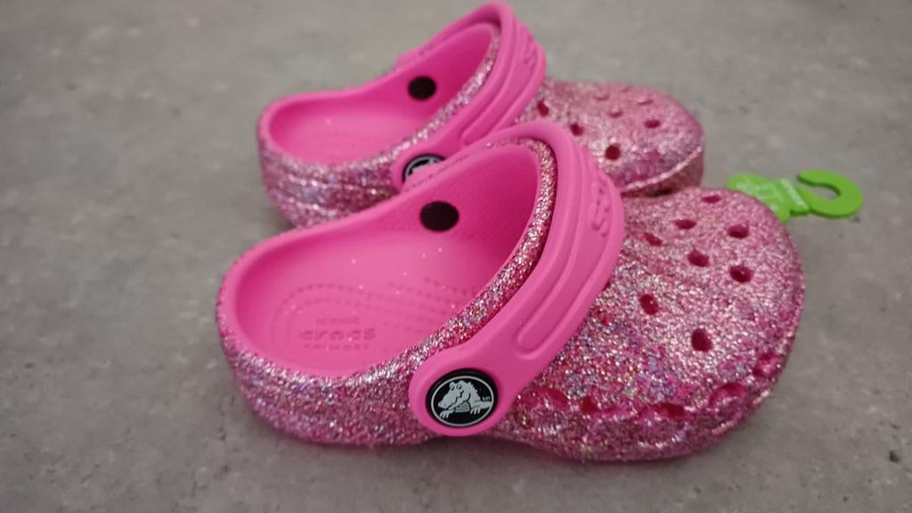 Gave Roze Glitter  Crocs,maat 22/23, Ophalen of Verzenden, Nieuw, Meisje, Overige typen
