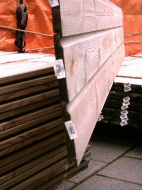 Rabatdelen 192.60 mtr. Nieuwe B. Keus. opruiming, Tuin en Terras, Palen, Balken en Planken, Ophalen, Nieuw, 250 cm of meer, Planken