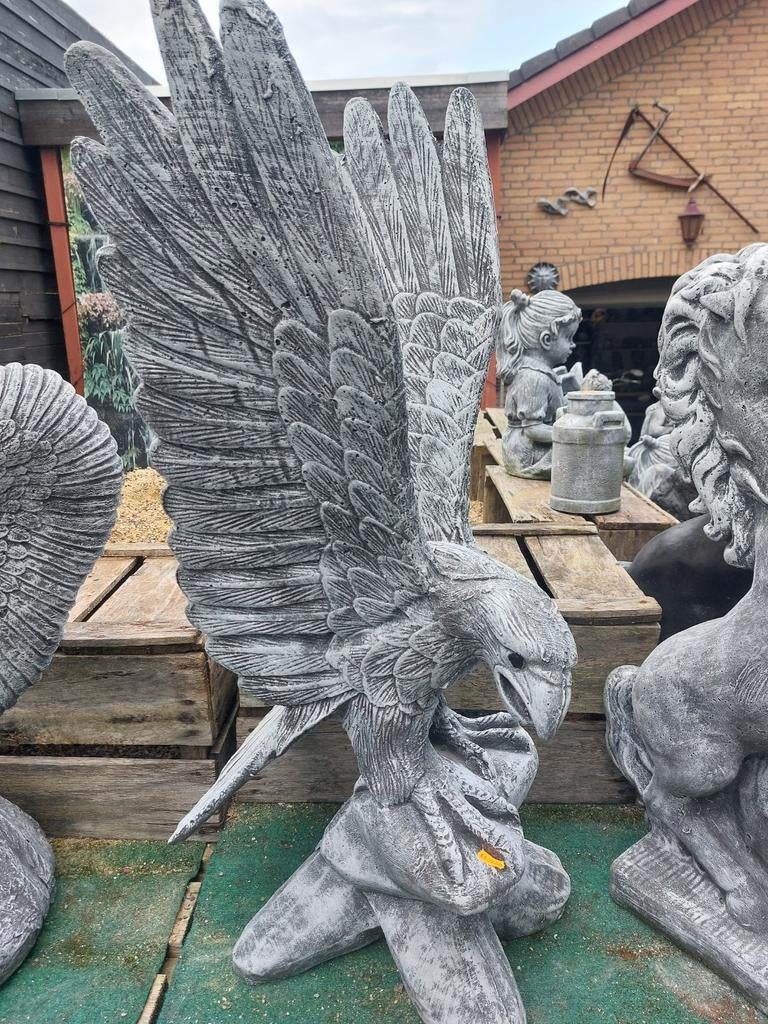 Groot Adelaarsbeeld van Steen - Tuindecoratie, Ophalen, Nieuw, Beton, Dierenbeeld