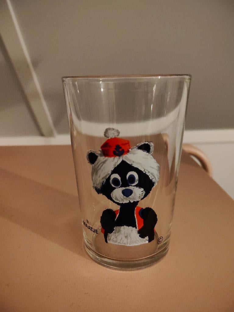 Vintage glas maatje van de berenboot, Verzamelen, Ophalen of Verzenden, Zo goed als nieuw