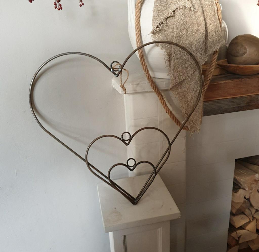 Metalen decoratie frame hart - Diverse afmetingen - krans, Ophalen of Verzenden, Nieuw