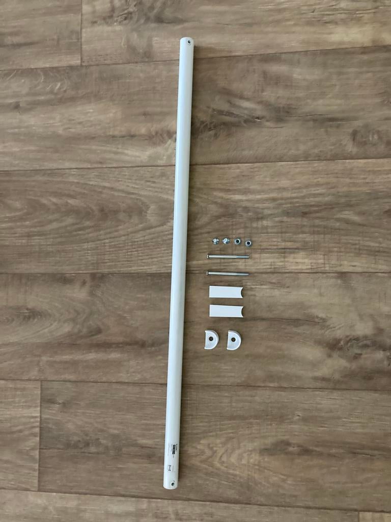 ELVARLI witte kledingroede / stang 80cm, Zo goed als nieuw, Minder dan 100 cm, Metaal, 25 tot 50 cm