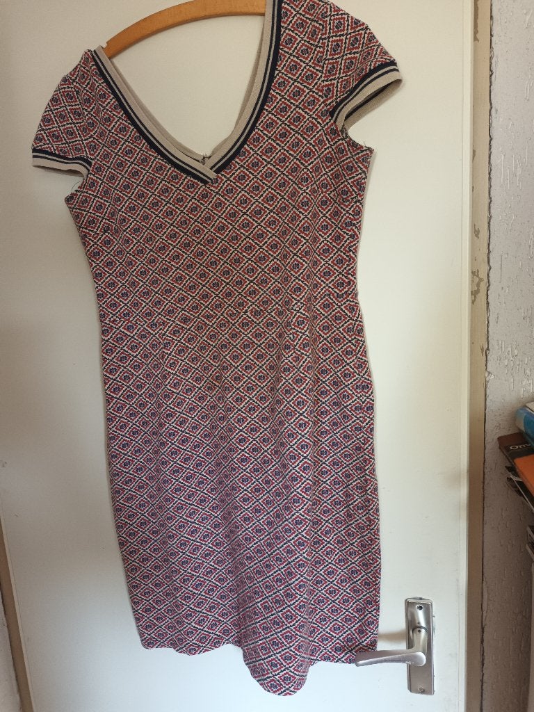 jurk zomerjurk King Louis bloemen roze blauw mt 40 katoen, Kleding | Dames, Jurken, Maat 38/40 (M), Ophalen of Verzenden, Zo goed als nieuw