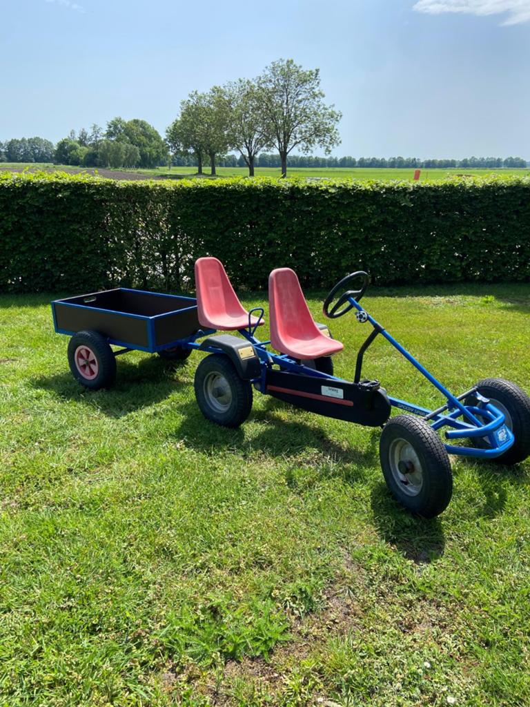 Berg skelter met aanhanger en duozit, Ophalen, Gebruikt, Berg, Duozit
