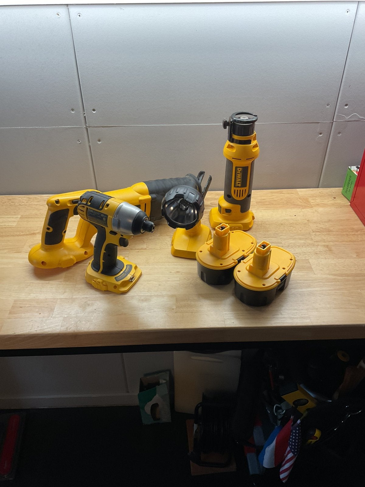 6 delige De Walt 18volt gereedschap set zo goed als nieuw, Ophalen, Zo goed als nieuw