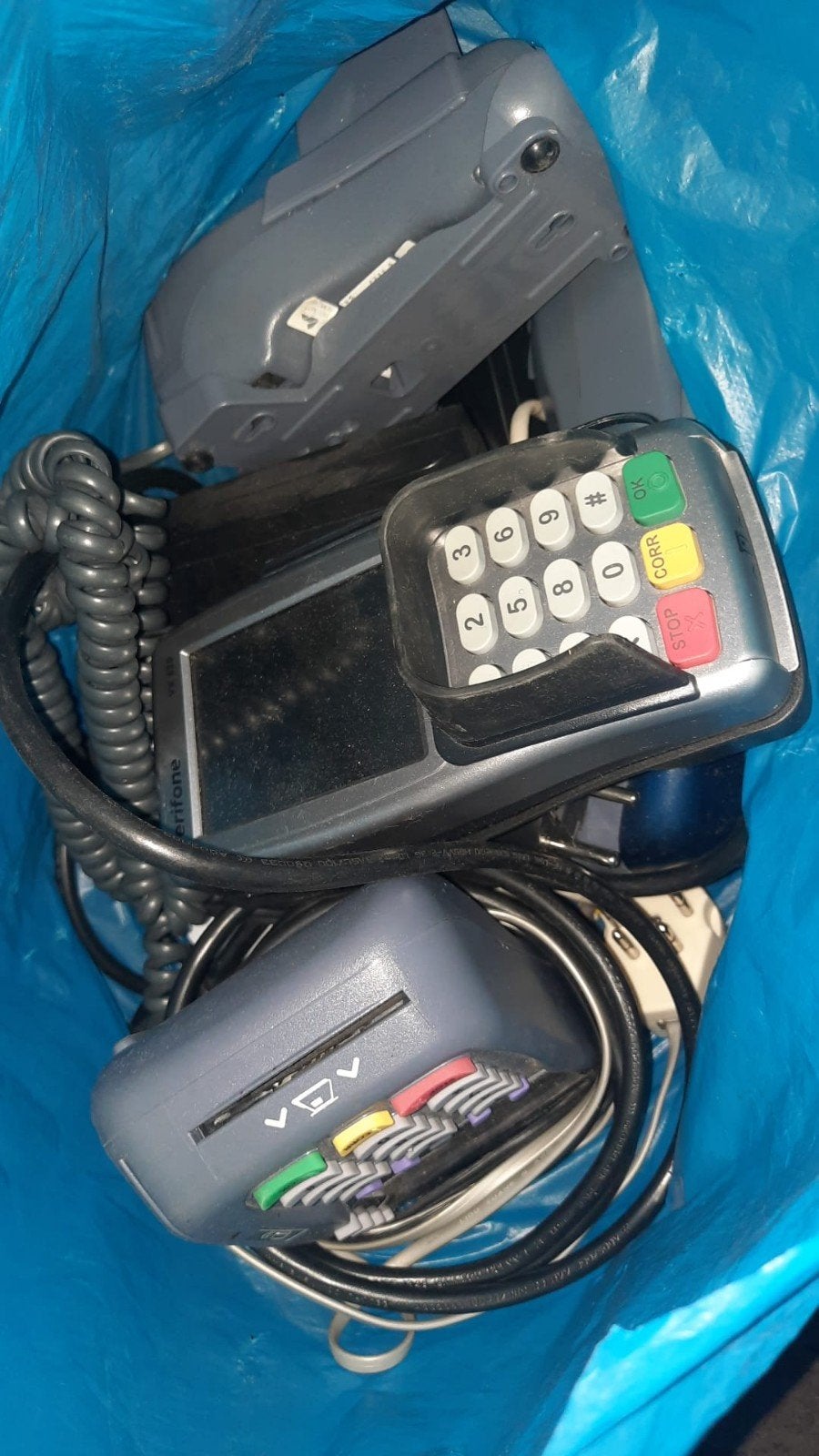 Bieden: 2 x pin automaat compleet met draad, Ophalen of Verzenden