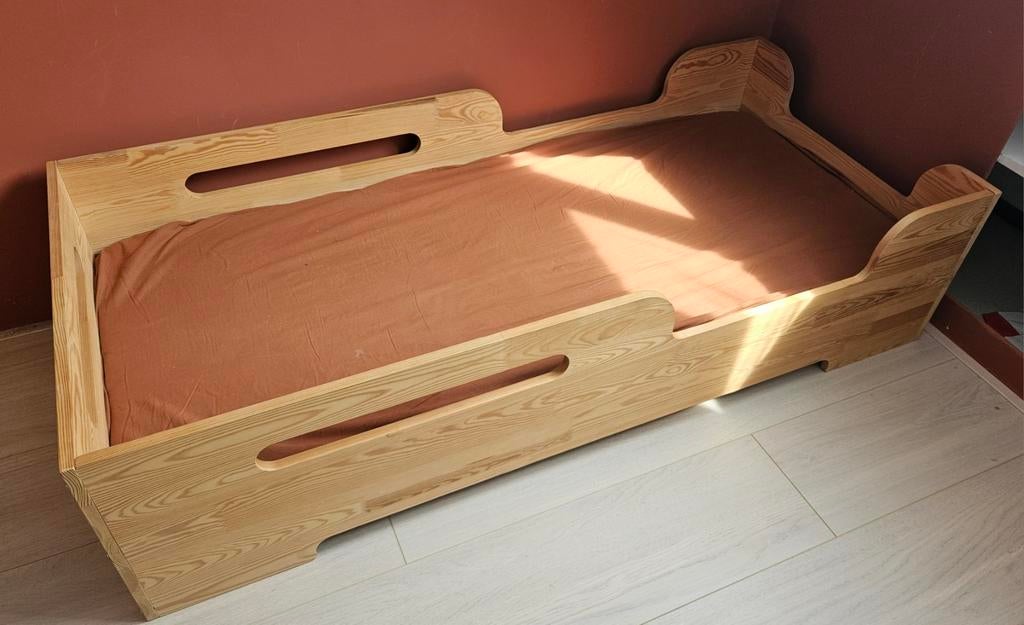 Houten kinderbed - Petit Puk, Ophalen, Gebruikt, 160 tot 180 cm, 70 tot 85 cm
