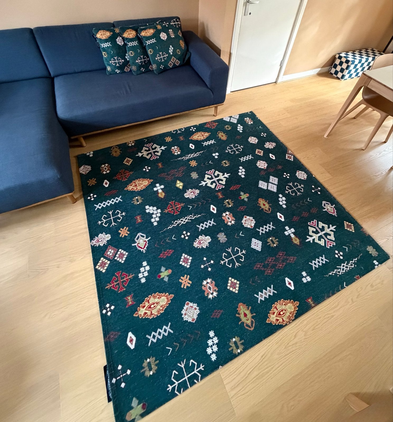 Floorpassion x Fred van Leer vloerkleed + 3 kussenslopen, Ophalen, Vierkant, 200 cm of meer, Bohemian