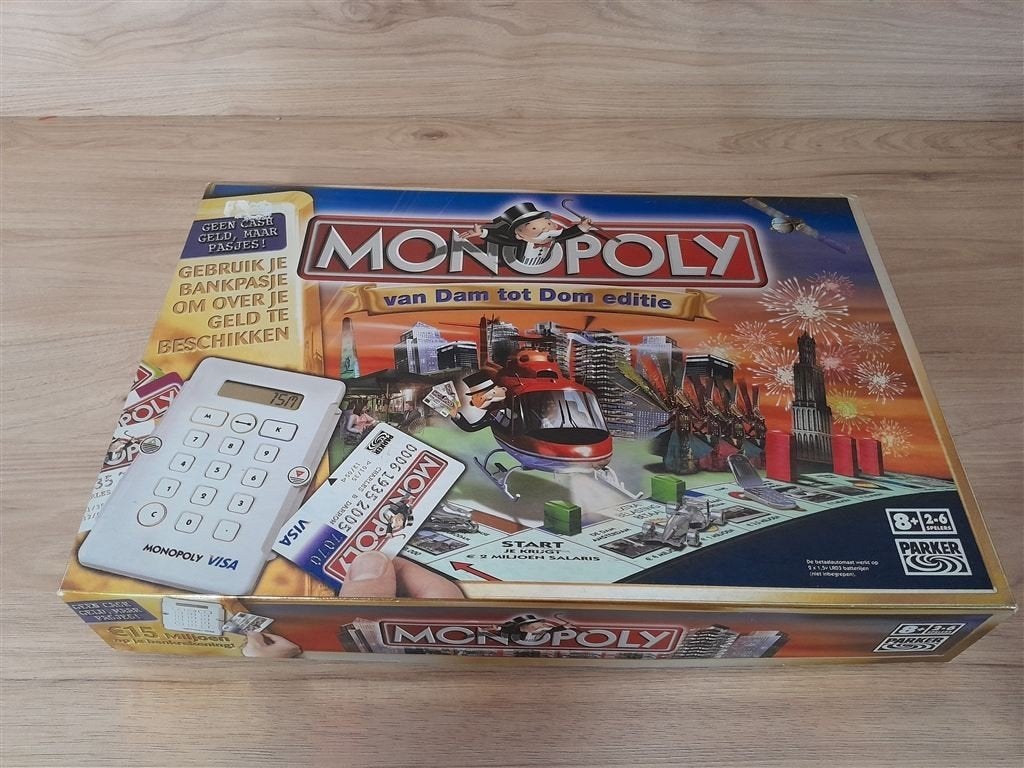 Monopoly van Dam tot Dom editie - s3723, Hobby en Vrije tijd, Gezelschapsspellen | Bordspellen, Verzenden, Zo goed als nieuw