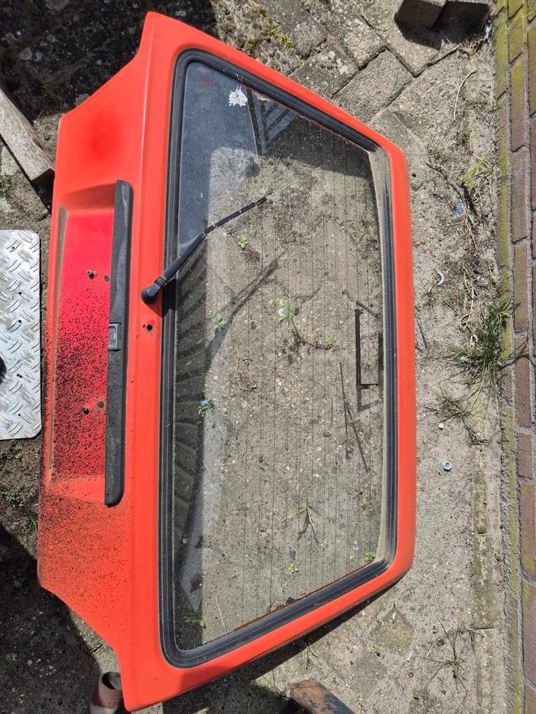 Achterklep golf2 golf mk2 marsrood, Ophalen