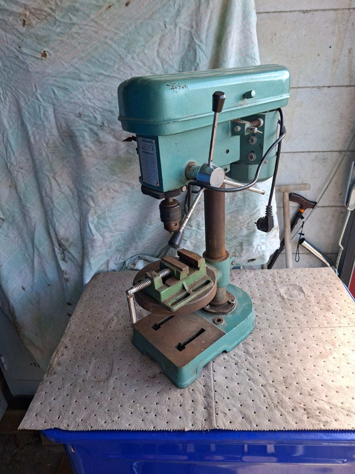 Kolomboormachine 220 volt Boormachine, Doe-het-zelf en Verbouw, Gereedschap | Boormachines, Ophalen of Verzenden, Gebruikt, Boormachine