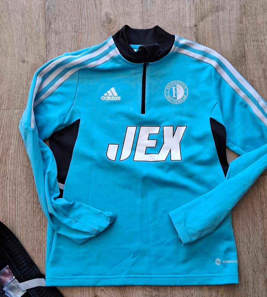 Feyenoord trainingspak maat 140, Adidas, Gebruikt, Jongen of Meisje, Ophalen of Verzenden