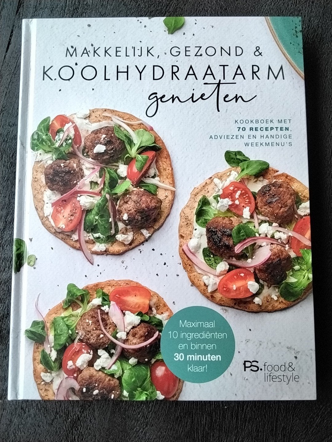 Makkelijk, gezond en koolhydraatarm genieten, Ophalen of Verzenden, Zo goed als nieuw, PS. food & lifestyle