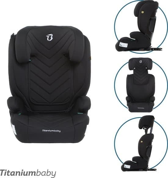 Titaniumbaby Autostoel Vidar Met Isofix I-Size (R129) Zwart, Triple J Online, Info@triplejonline.nl, De Spinnekop 9