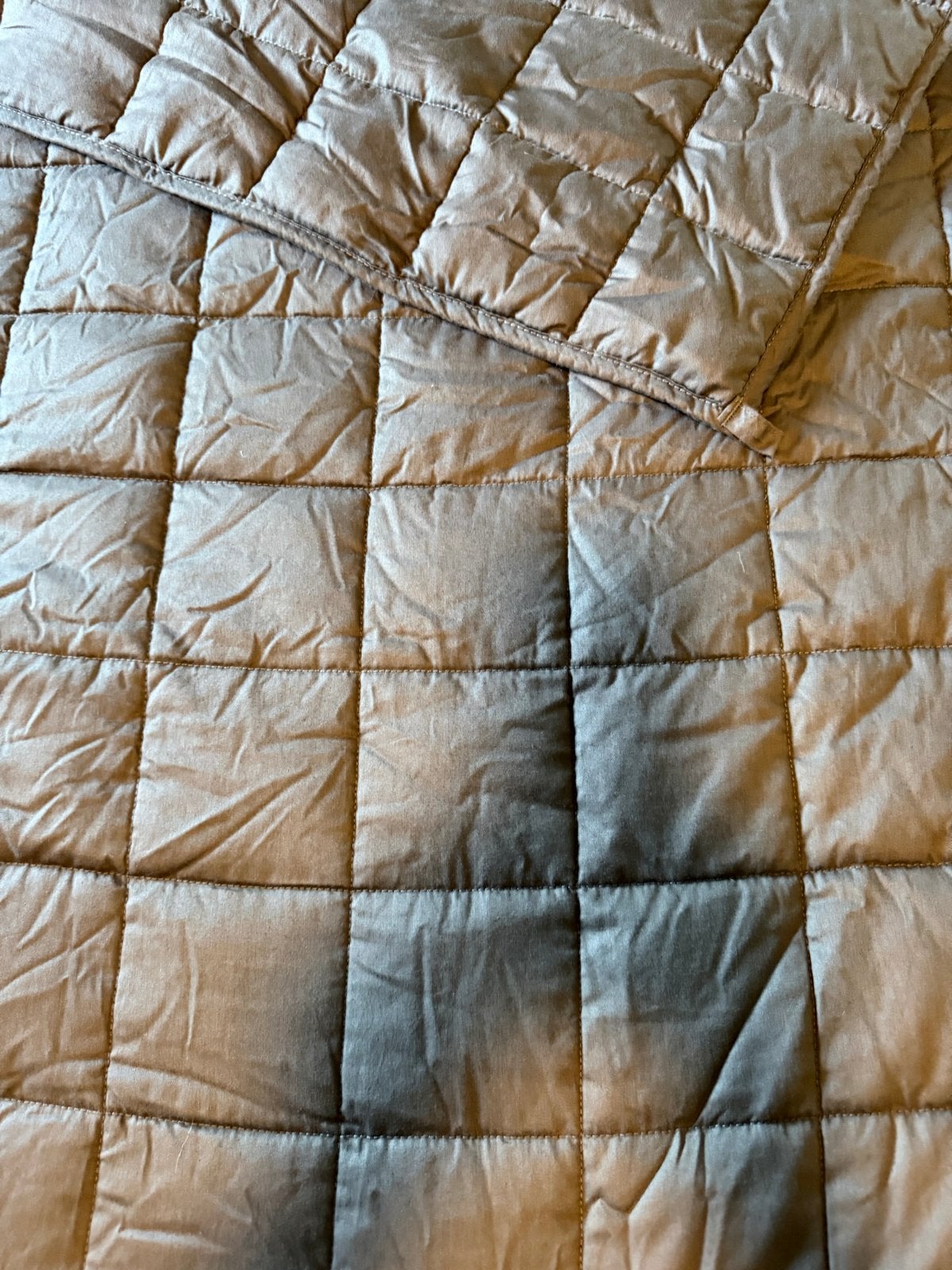Calmzy verzwaringsdeken 10 KG - Zo goed als nieuw, Gewatteerd, Overige merken, Bruin, Ophalen of Verzenden