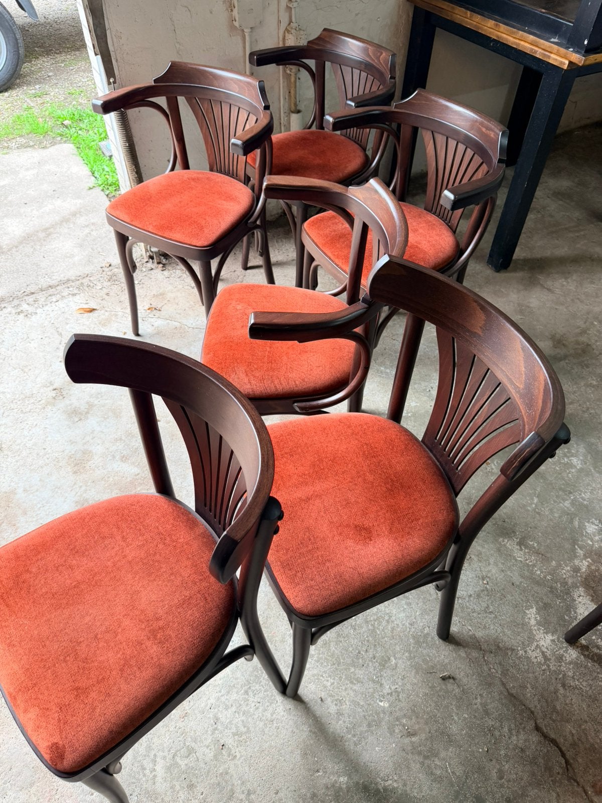 12 stuks cafe stoelen, Ophalen, Zo goed als nieuw, Vijf, Zes of meer stoelen