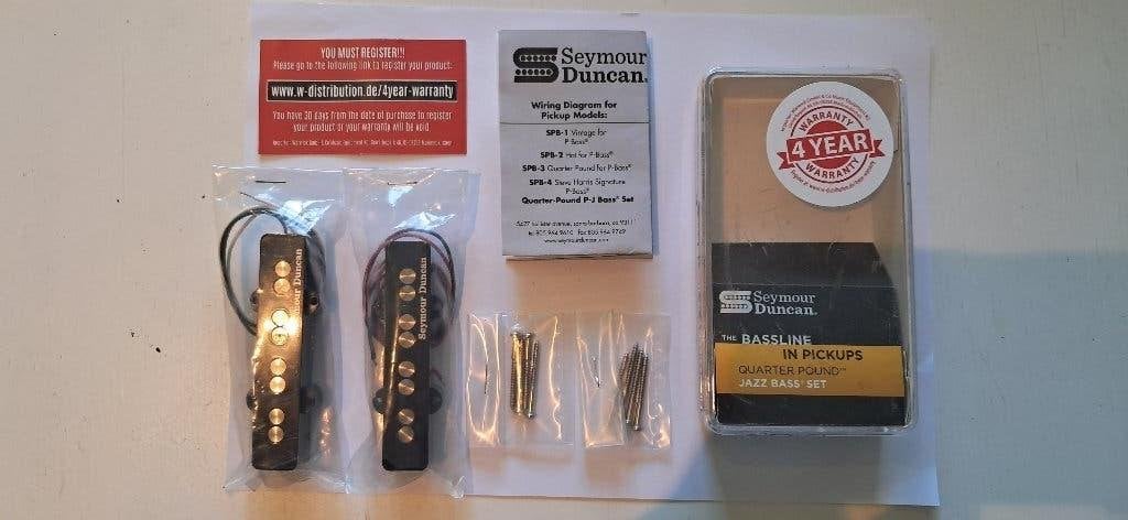 Seymour Duncan Quarter Pounder Jazz Bass Pickup Set, Ophalen of Verzenden, Zo goed als nieuw, Elektrische basgitaar