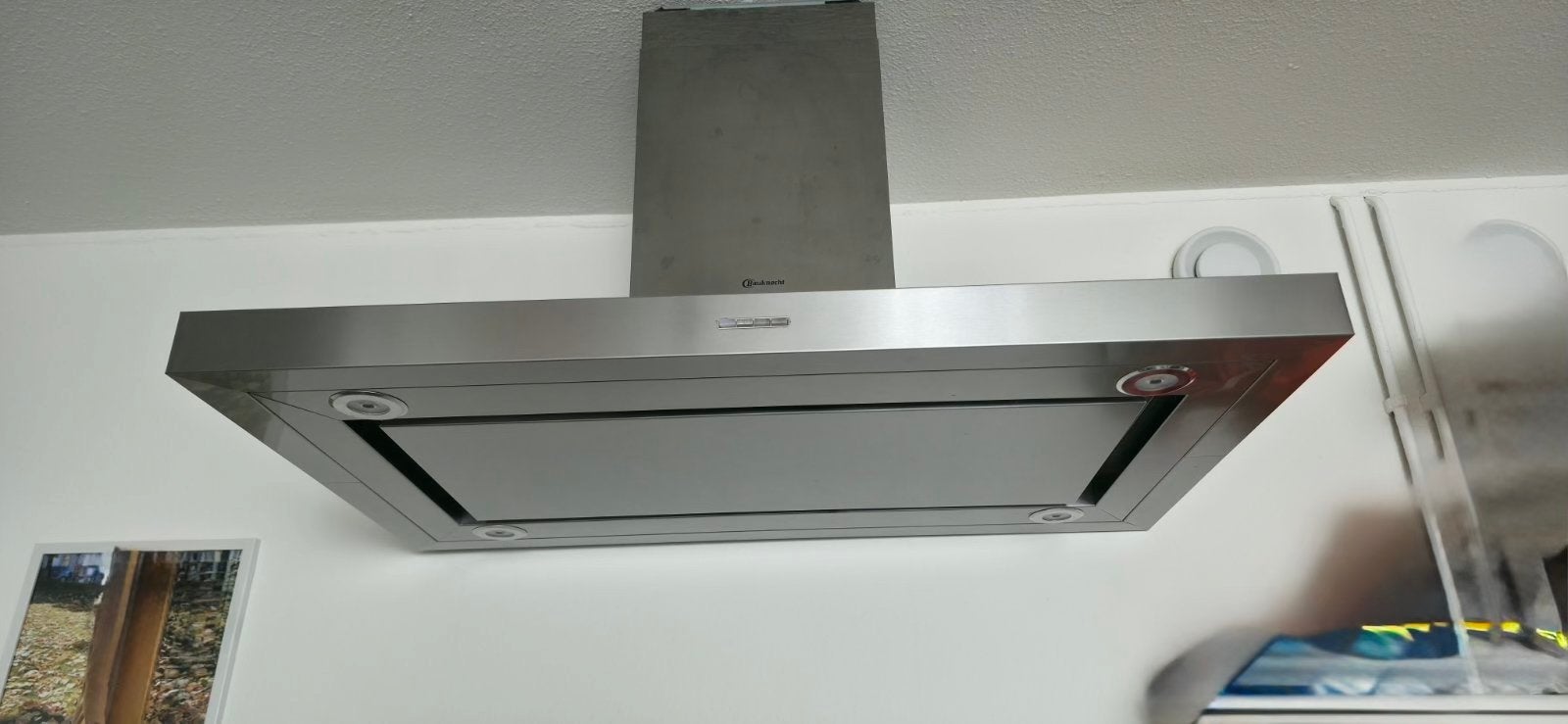 RVS Eilandschouwkap - Bauknecht, Witgoed en Apparatuur, Ophalen, Gebruikt, Eilandschouwkap, Vrijstaand