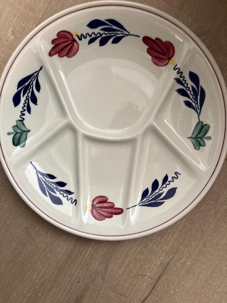6 Boerenbont gourmet borden - nieuw, Ophalen of Verzenden