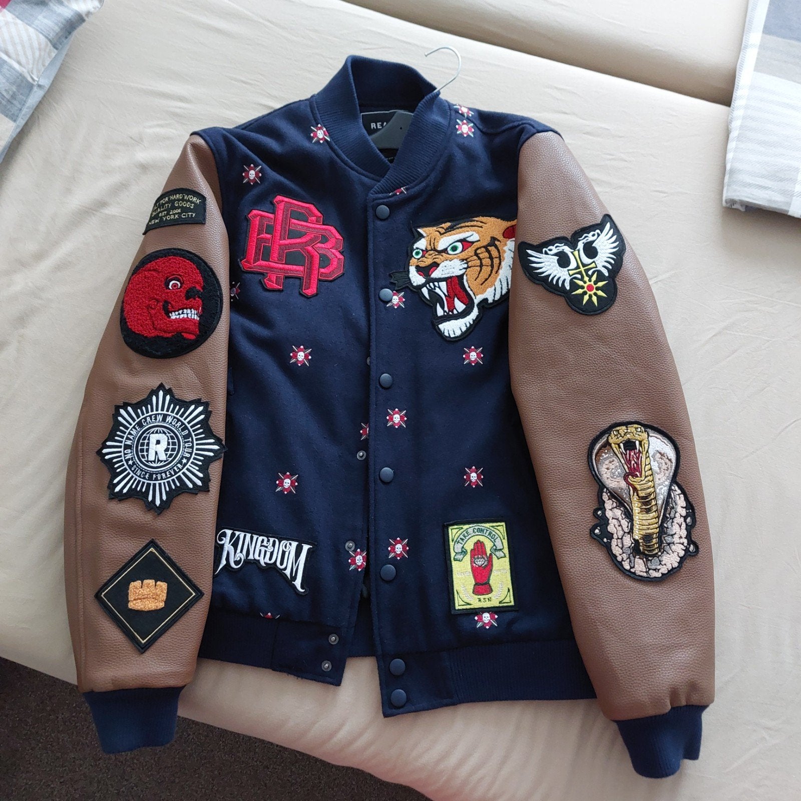 Stoere Varsity Jack - Zo goed als nieuw, Onbekend, Meerkleurig, Overige maten, Ophalen of Verzenden